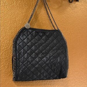 Stella McCartney Black Quilted Flabella with Chain Limited Style and Stunning!!